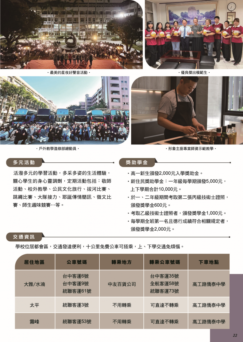 僑泰高中進修部-僑泰高級中學招生資訊